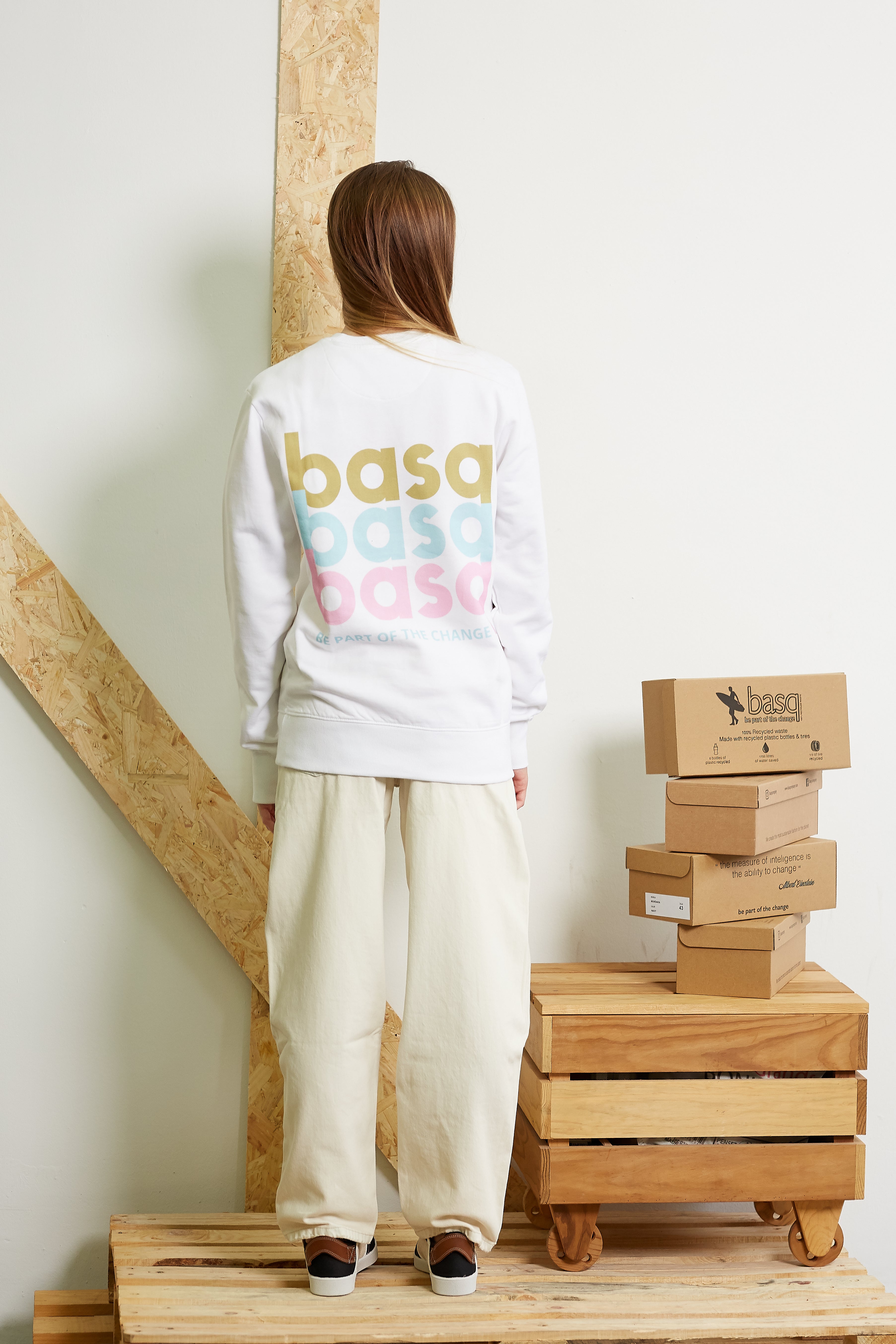 basq Sweatshirt - Triple basq Weiß