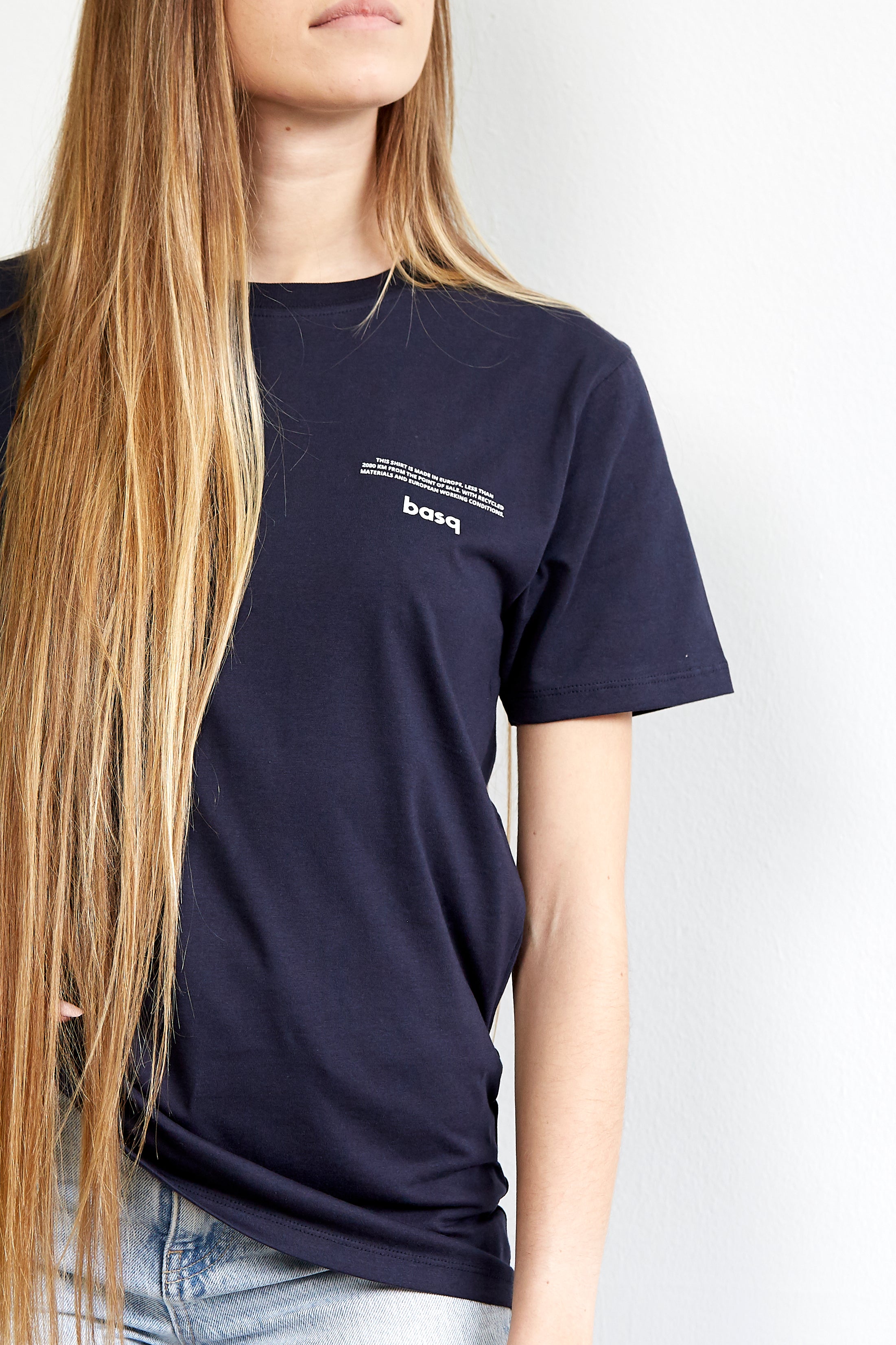 Camiseta reciclada - azul marino