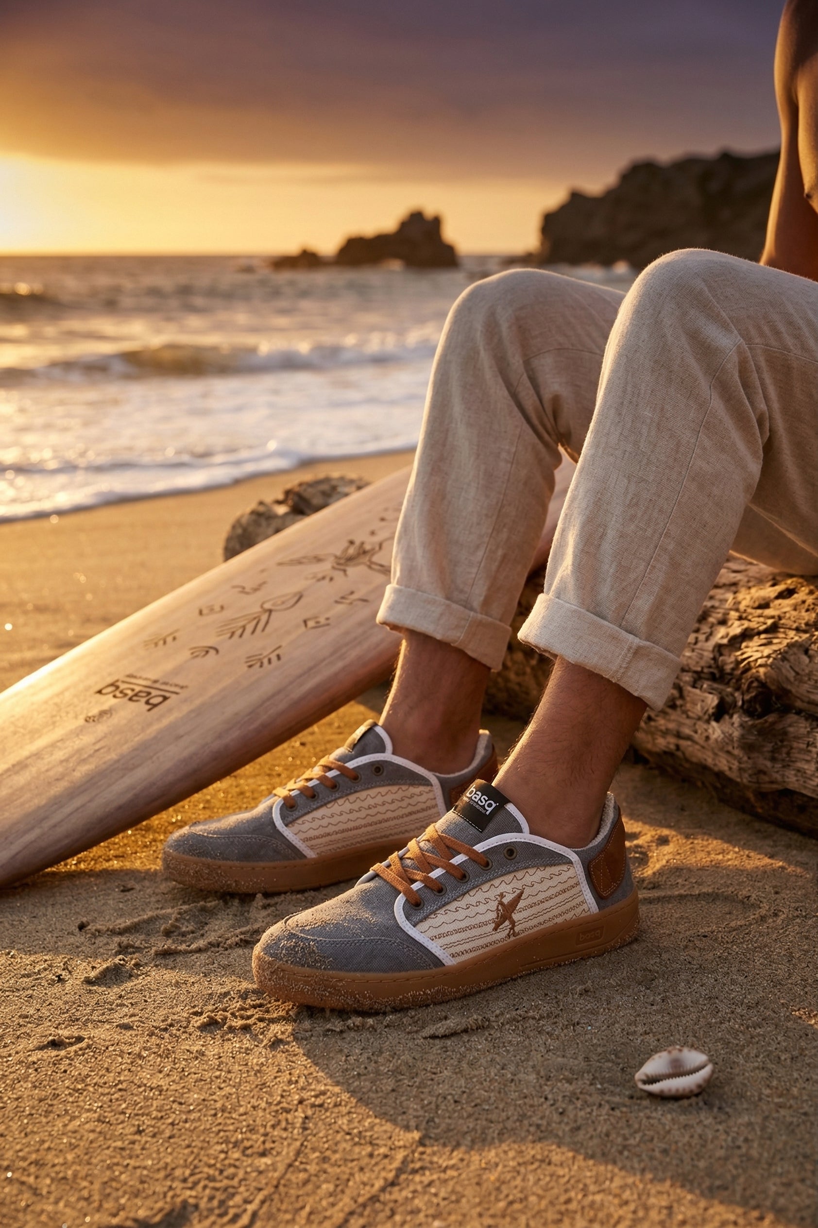 Rokaputa Grey — 100% Recycelte Sneakers