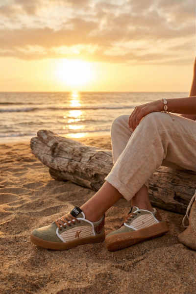 Rokaputa Khaki — Zapatillas 100% Recicladas