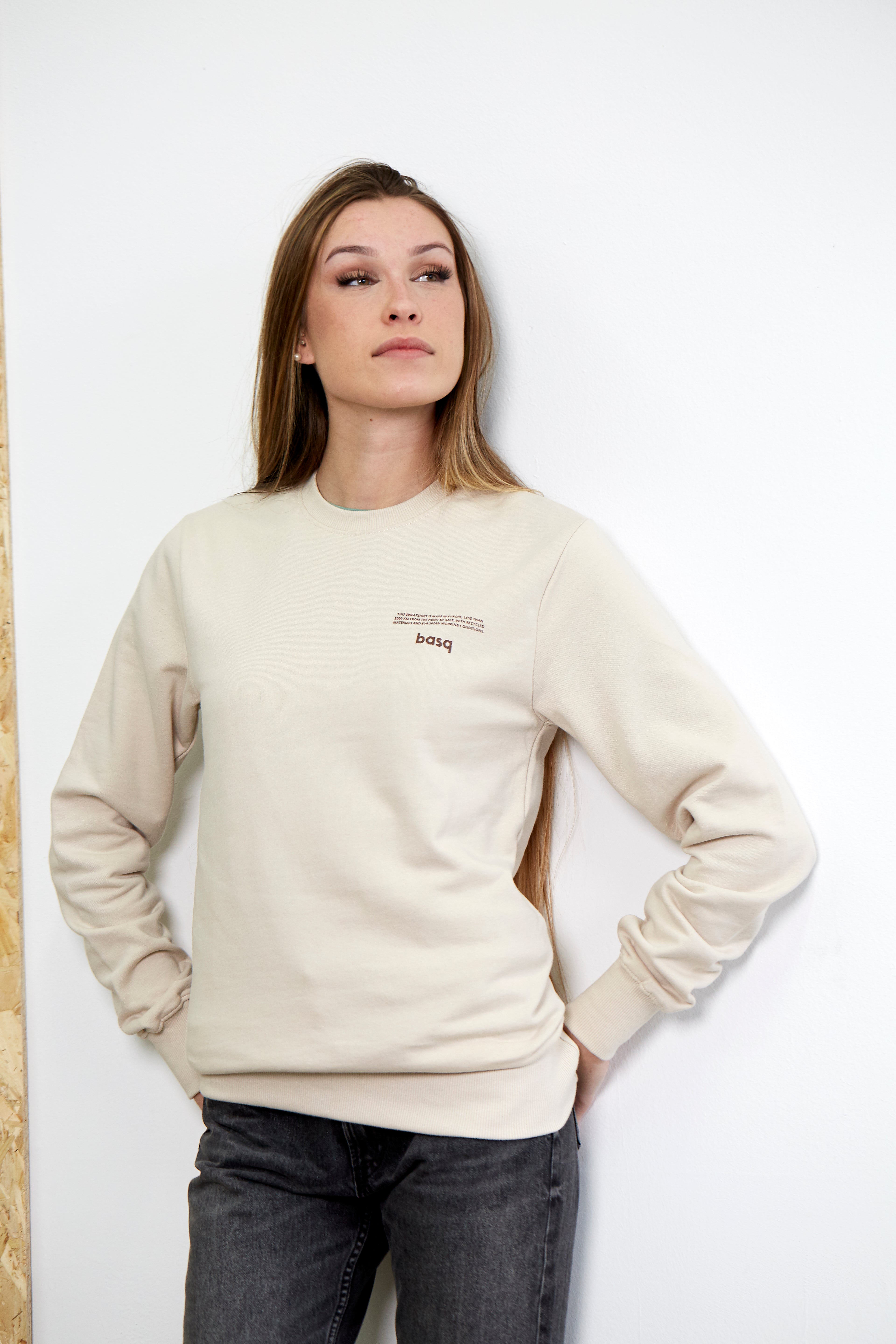 sudadera basq - Basiq Beige