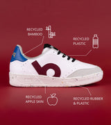 basq Kirra Red-Blue - Recycled Apple and Bamboo (W)