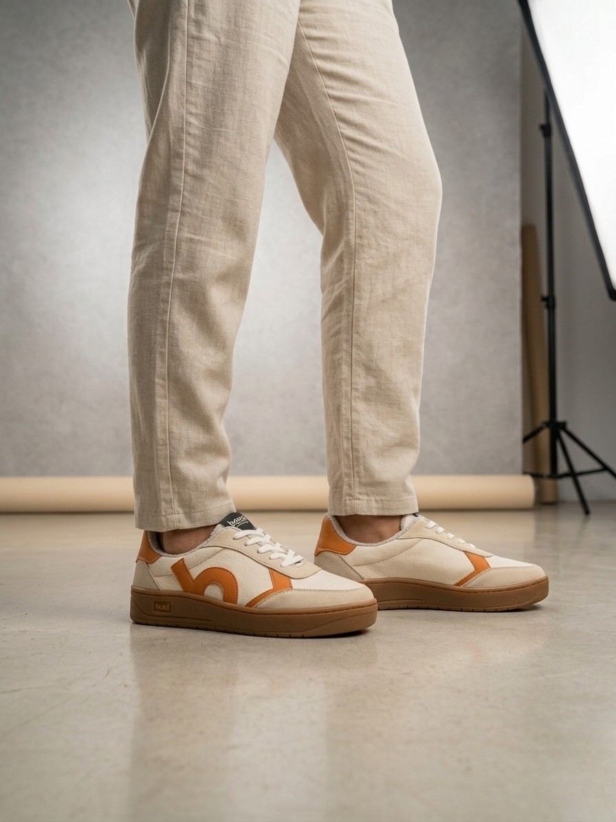 Eisbach Orange – Sustainable Recycled Sneakers | basq